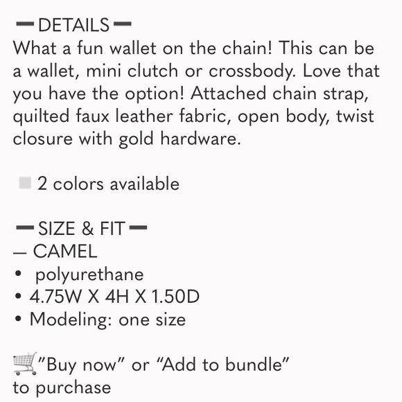 Hugs Quilted Faux Leather Chain Purse - Picture 8 of 8